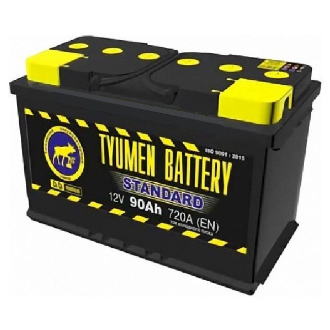 Тюмень 6СТ-90L Standard 90А/ч-12V ст EN720 европейские обратная 324x175x210